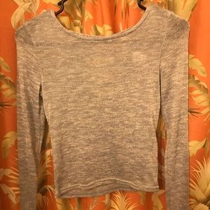 Long sleeve crop top
